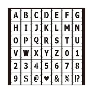 42 plantillas de letras números de símbolo plantillas de_1