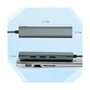 HENRETY Hub USB C Hub USB 3.0 de 4 puertos Hub de datos_6