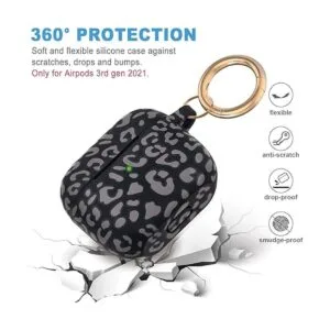 Funda de silicona de leopardo para Airpods 3 2021 no es_5