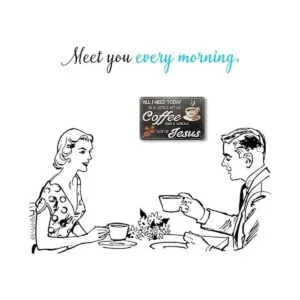 ANJOOY Letrero de hojalata All I Need Today is Coffee_6