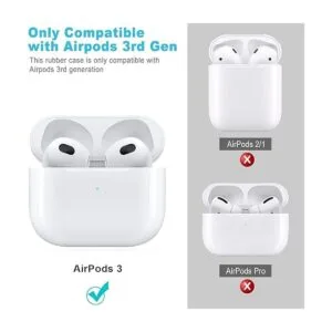 Funda de silicona de leopardo para Airpods 3 2021 no es_2