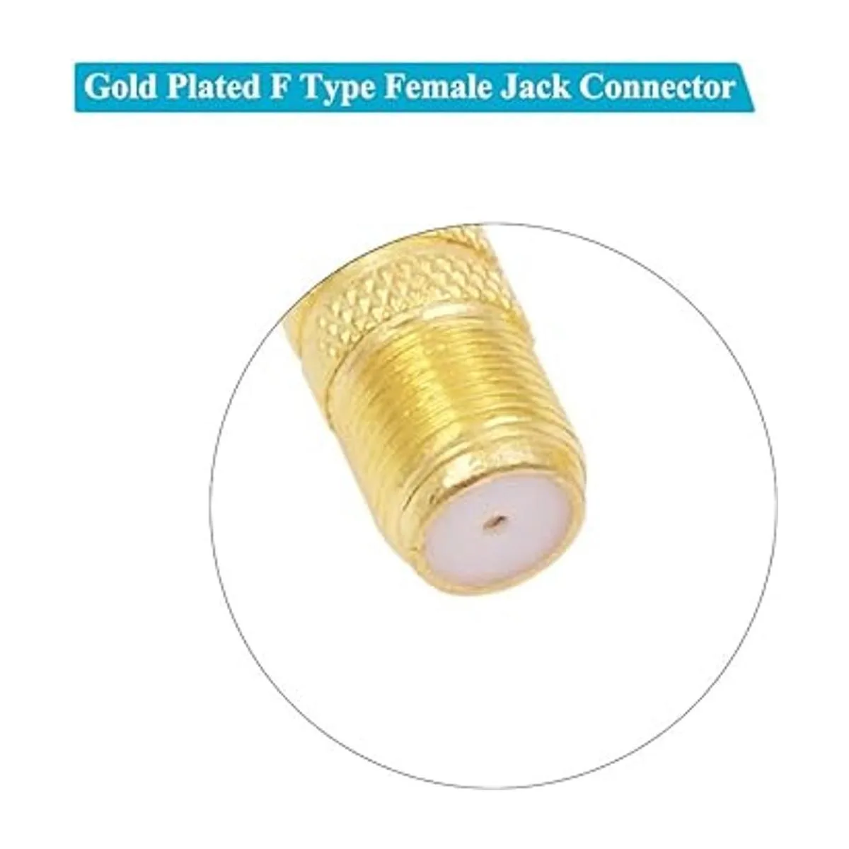 Fancasee Conector coaxial hembra a RCA macho 75 Ohm 4_4