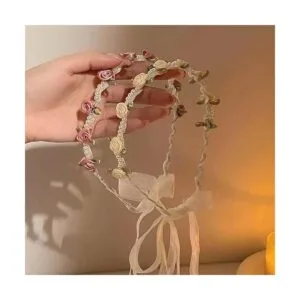 Mini rosas de cinta para manualidades 200 flores de tela_7