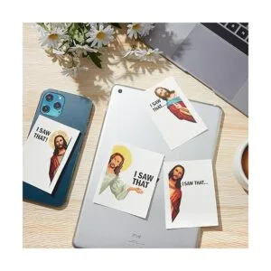 8 calcomanías de Jesús I Saw That PET Jesús calcomanías_3