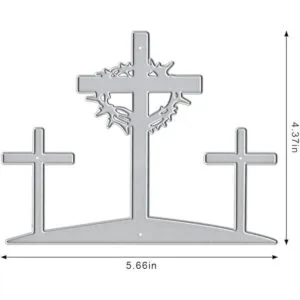 Estivaux Troqueles de cruz de religión de Pascua para_2