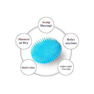 YEALIFE Paquete de 4 cepillos exfoliantes para el cabello_2