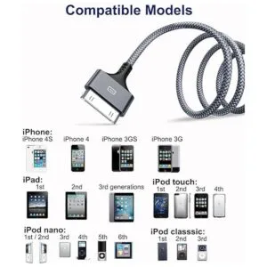 AkoaDa Cable de carga para iPod 2 unidades certificado_3