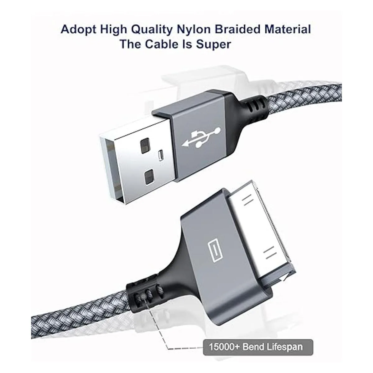 AkoaDa Cable de carga para iPod 2 unidades certificado_2