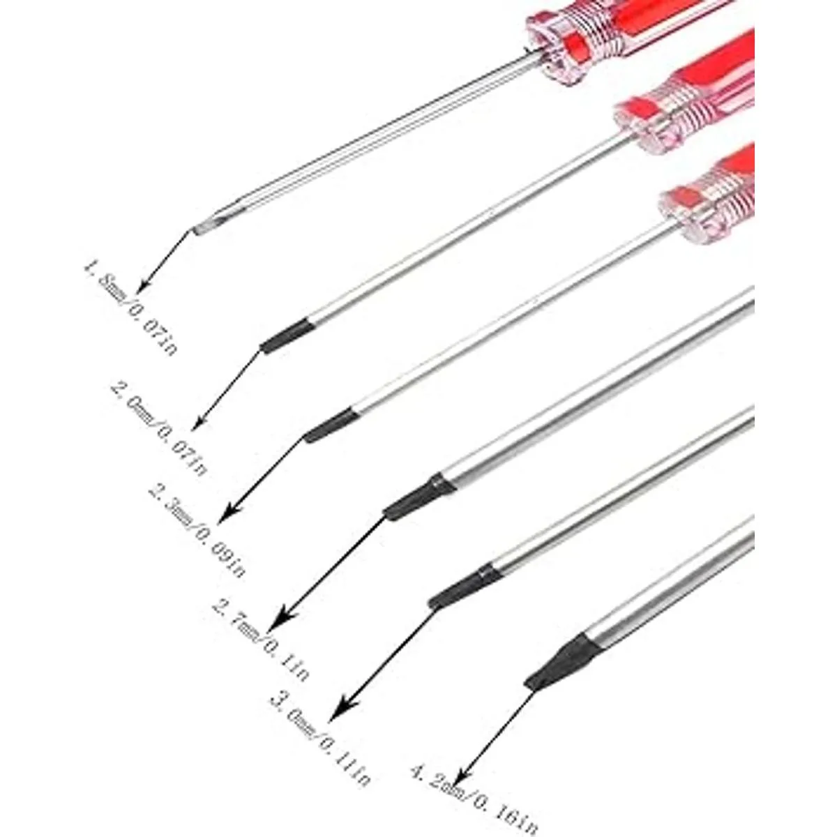 Fongmore Juego de 6 destornilladores magnéticos de cabeza_2