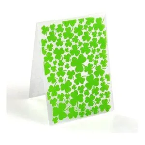 Trébol de plástico en relieve para álbumes de recortes_2