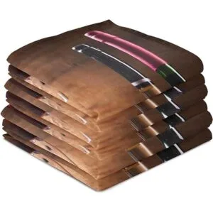 Juego de 1 toalla de cocina con diseño floral de uva de_4