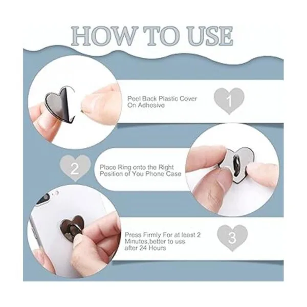 12 anillos de dedo adhesivos para teléfono celular agarre_6
