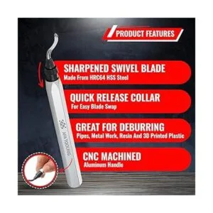 AFA Tooling Herramienta de desbarbado y 1 hoja de acero_2