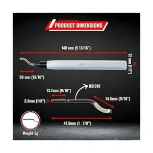 AFA Tooling Herramienta de desbarbado y 1 hoja de acero_7