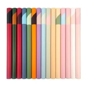 DODXIAOBEUL 20 hojas de papel de regalo negro impermeable_6