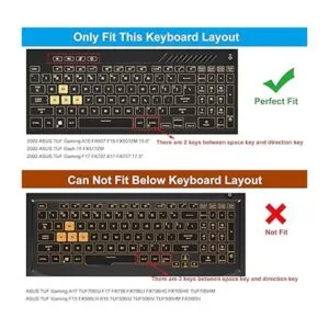 Funda de teclado para ASUS TUF Gaming F15 FX507ZM_2