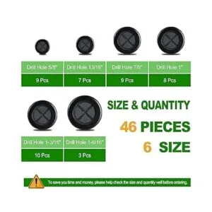 Ocasar 46Pcs Rubber Grommets for Wiring Premium Soft_6
