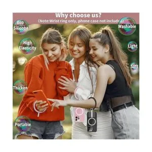 TACOMEGE Correa de silicona para teléfono con anillo para_2