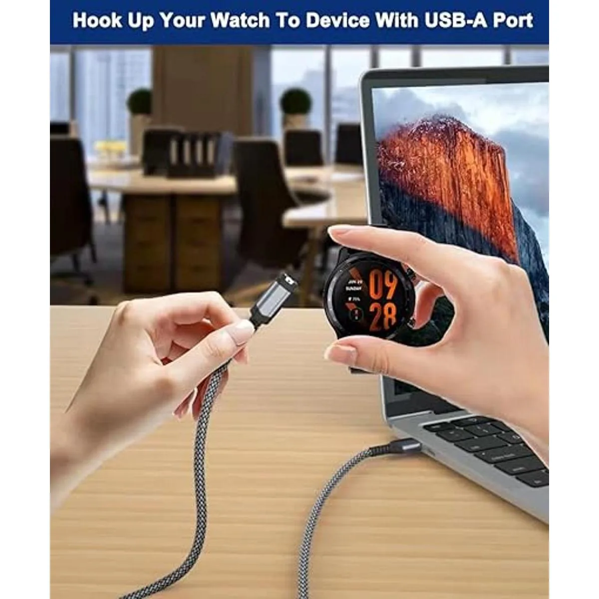 Itramax Paquete de 2 cables de carga para Garmin Watch_6