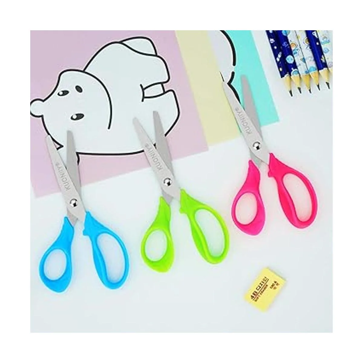 KUONIIY Tijeras para niños tijeras para niños en la_3