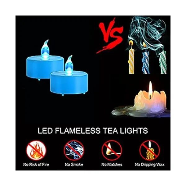 Velas de té que funcionan con pilas LED sin llama_6