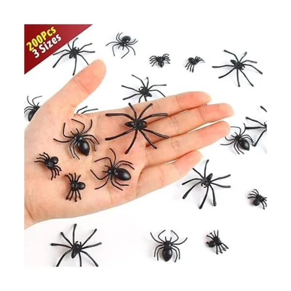 CCINEE 200 piezas de mini arañas realistas arañas_3