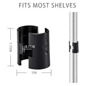 Clips para estantes de alambre 20 pares de 40 piezas para_2