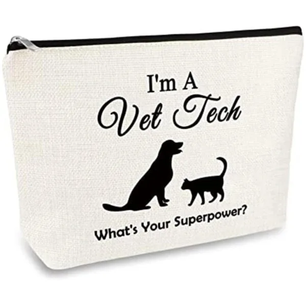 Vet Tech Bolsa de maquillaje para veterinario regalo de_1