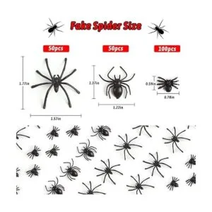 CCINEE 200 piezas de mini arañas realistas arañas_2