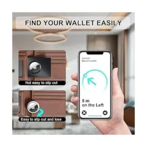Paquete de 2 soportes para cartera Airtag funda ultrafina_4
