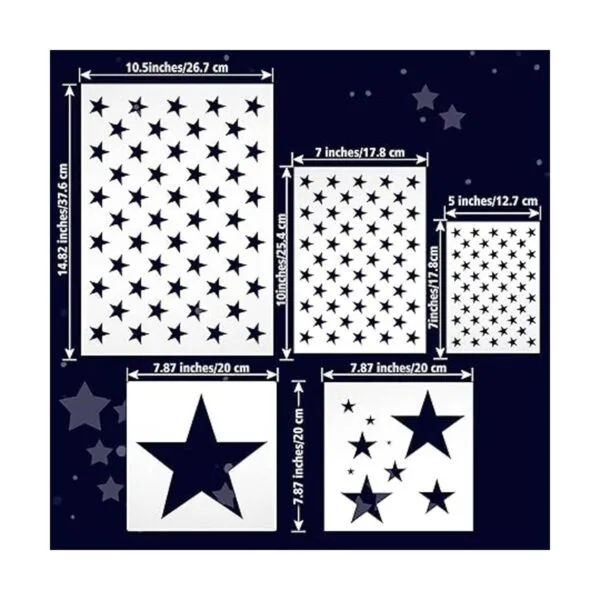 Plantilla de plantilla de 50 estrellas de bandera_2