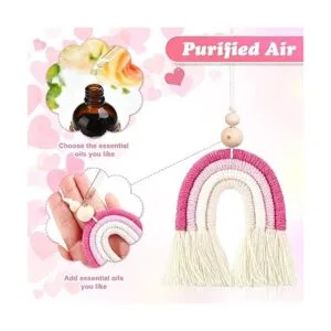 3 piezas de dijes de coche de arco iris bohemio de_4