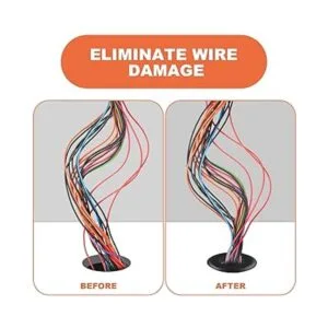 PSHZZ Juego de 280 ojales de goma surtido de juntas de_4