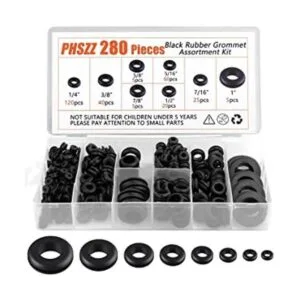 PSHZZ Juego de 280 ojales de goma surtido de juntas de_1