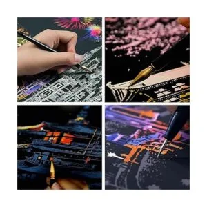 Kits de pintura para rascar para adultos y niños juego de_6