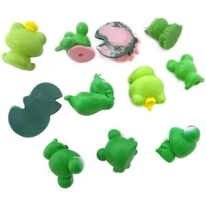 Honbay 11 figuras en miniatura de rana de resina lindo_5