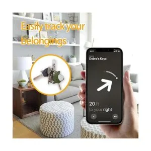Funda para llavero de cuero compatible con Apple AirTag_5