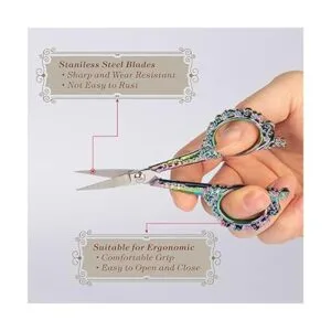 Tijeras de bordado Tijeras de costura de estilo europeo_4