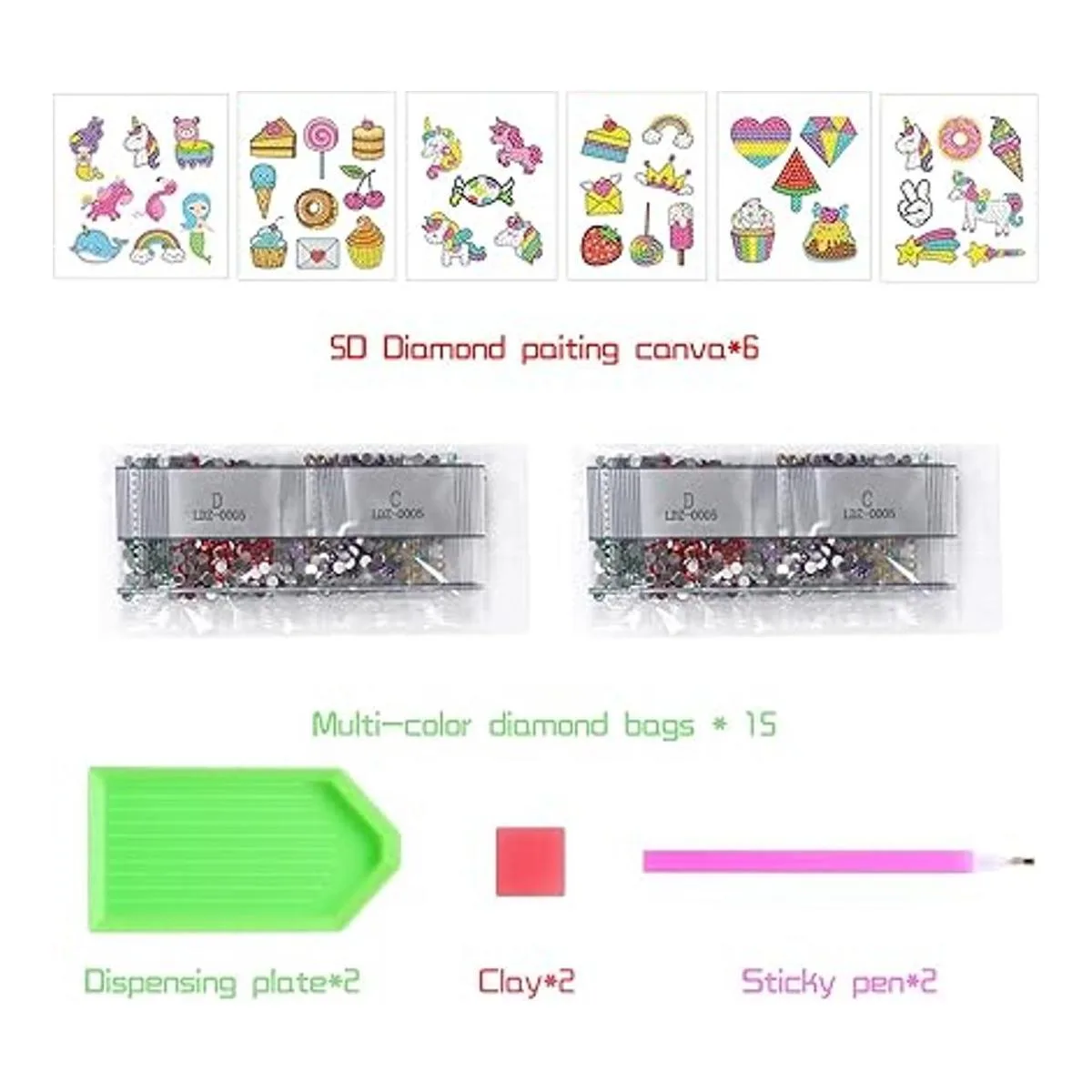 MEIEST Kit de pegatinas de pintura de diamante 5D para_2