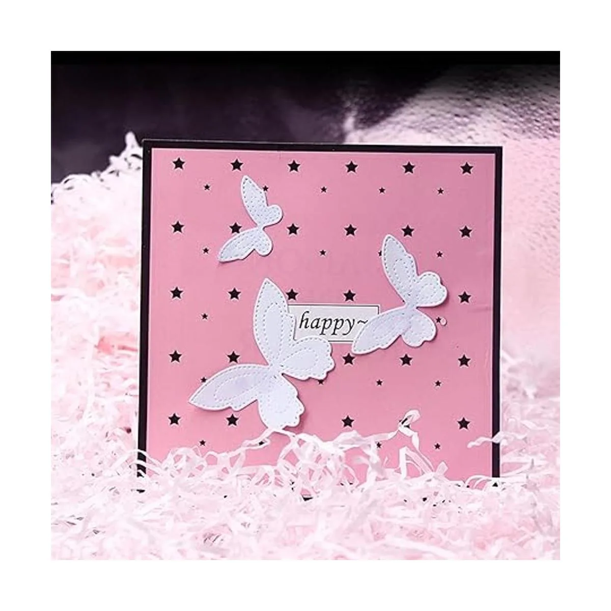 hinana Juego de 3 troqueles de metal con mariposa 3D_6