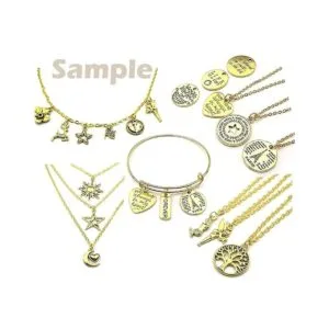 100 anillos divididos de acero inoxidable chapados en oro_6