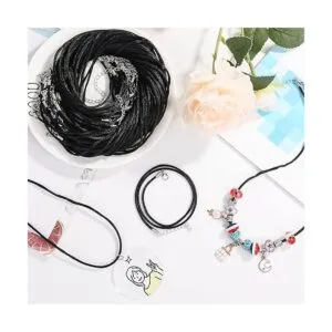 Selizo 50 piezas de cordón de seda satinada con cierre de_7