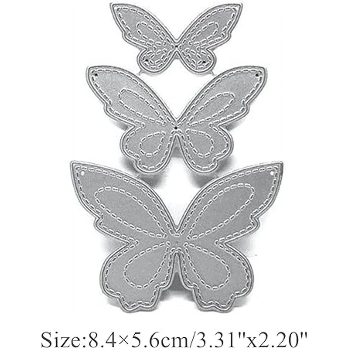 hinana Juego de 3 troqueles de metal con mariposa 3D_2