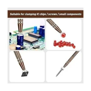 BOBORAT Pinzas de acero inoxidable con 4 garras_2