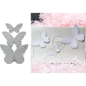 hinana Juego de 3 troqueles de metal con mariposa 3D_4