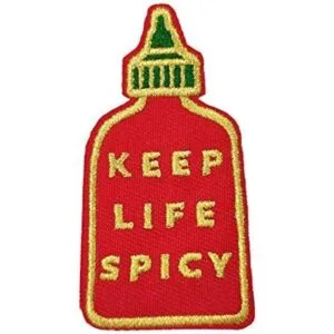 Keep Life Parche bordado con texto en inglés Keep Life_1