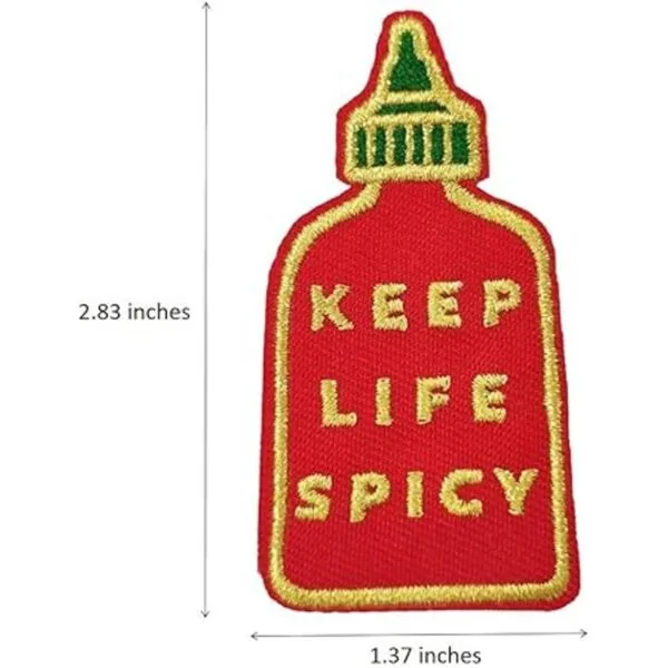 Keep Life Parche bordado con texto en inglés Keep Life_2