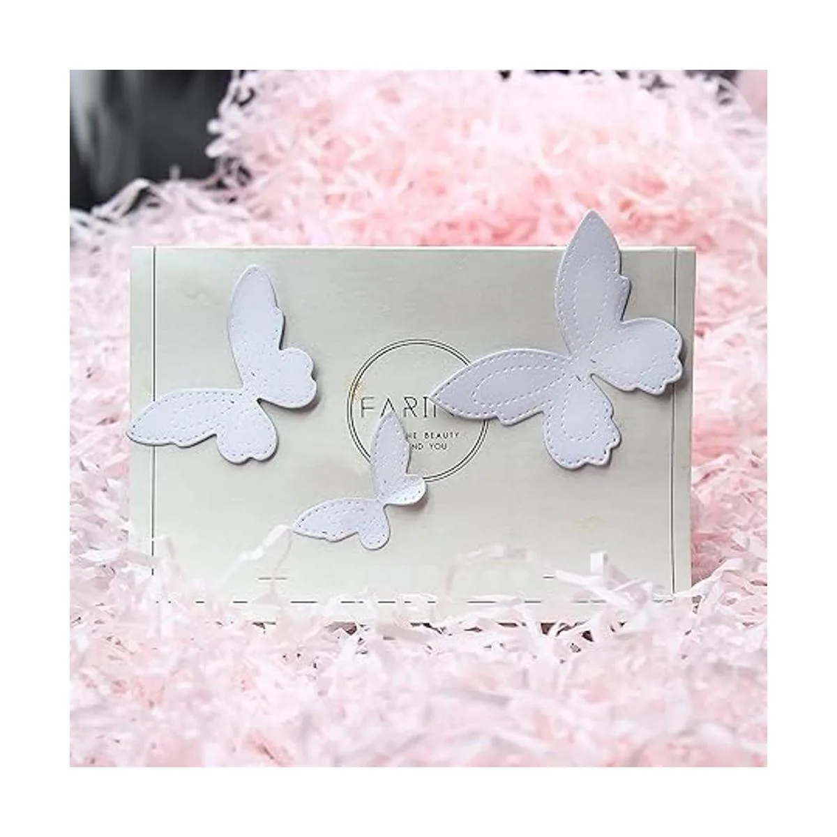 hinana Juego de 3 troqueles de metal con mariposa 3D_5