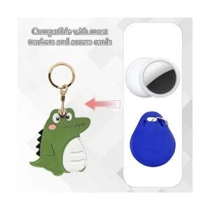Funda para llavero de cuero compatible con Apple AirTag_4