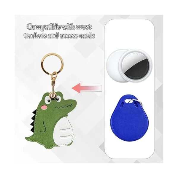 Funda para llavero de cuero compatible con Apple AirTag_4